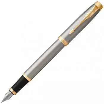 Перьевая ручка PARKER F Fine Point IM Core Line Brushed Metal GT 1975600 Двойного назначения Обычная импортная приблизительно. 153ммx10мм