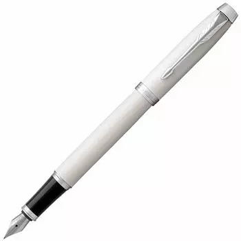 Перьевая ручка PARKER F Fine Point IM Core Line White CT 1975612, обычная, импортная, 153 мм x 10 мм, двойного назначения, прибл.