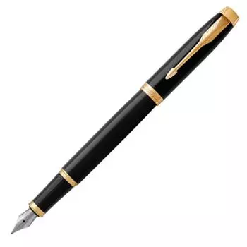 Перьевая ручка PARKER F Fine Point IM Core Line Black GT 1975594, обычная, импортная, 153 мм x 10 мм, двойного назначения, прибл.