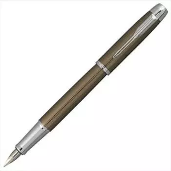 Перьевая ручка PARKER IM Premium Brown Shadow CT, перо F, коричневое, 1906783 (Паркер) (хорошо)