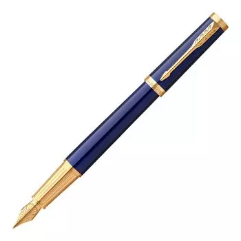 Перьевая ручка PARKER Ingenuity Dark Blue CT Fine Point в подарочной коробке, подлинный импортный продукт 2182624