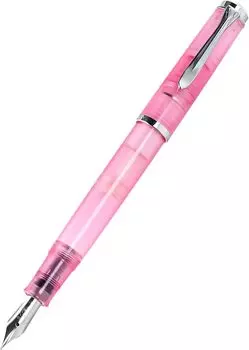 Перьевая ручка Pelikan B Classic Rose Quartz M205 для дам, розовый, специально изготовленный роскошный пишущий инструмент
