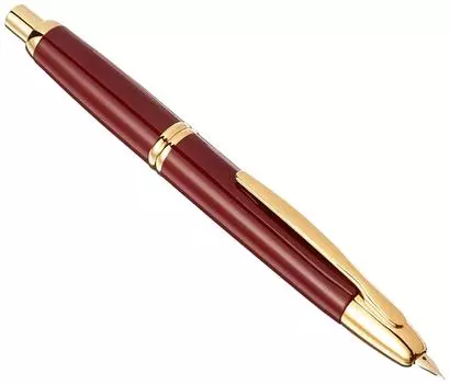 Перьевая ручка Pilot без колпачка, темно-красный, с тонким кончиком (F) FC-15SR-DRF