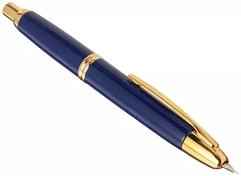 Перьевая ручка Pilot без колпачка, темно-синяя, со средним кончиком (M) FC-15SR-DLM