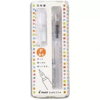 Перьевая ручка Pilot Kakuno F Прозрачная FKA1SRNCF