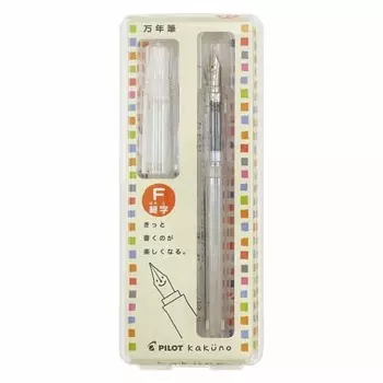 Перьевая ручка Pilot Kakuno F Прозрачная FKA1SRNCF