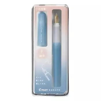 Перьевая ручка PILOT Kakuno slumber color series fine (светло-голубой, F) светло-синий