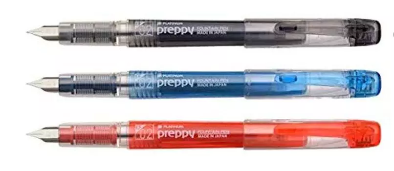 Перьевая ручка платиновая перьевая ручка preppy extra fine 02EF набор PSQ-400#-1/3/11 3 предмета