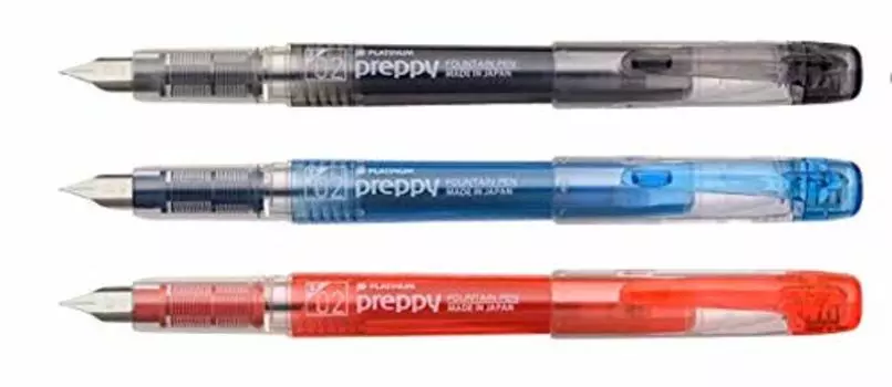 Перьевая ручка платиновая перьевая ручка preppy extra fine 02EF набор PSQ-400#-1/3/11 3 предмета
