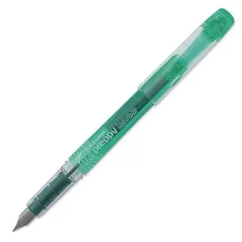 Перьевая ручка платинового цвета с тонким наконечником Preppy Green PSQ-300#41 зелёный
