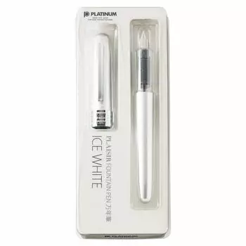 Перьевая ручка Platinum Plaisir Fountain Pen Gift Pack Fine Point Ice White PGB-1000 #3
