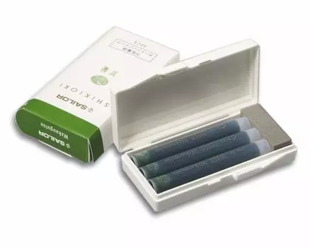 Перьевая ручка Sailor Перьевая ручка Картридж с чернилами Shikiori Wakaguisu (3 куска)