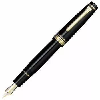 Перьевая ручка Sailor Professional Gear Gold Medium Point Black 11-2036-420