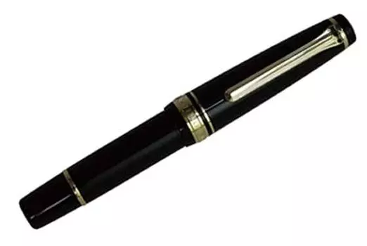 Перьевая ручка Sailor Professional Gear Slim Mini Gold M Medium Nib Black 11-1303-420