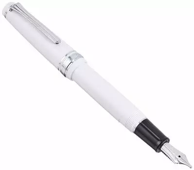 Перьевая ручка Sailor Professional Gear Slim Silver White Zoom 11-1222-710
