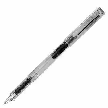 Перьевая ручка Schneider Fountain Pen 406 с прозрачным стержнем, 1 картриджем, 1 конвертером, тонкими чернилами, совместимыми с 406FPCL, и размером: EF/Дополнительный цвет: