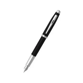 Перьевая ручка SHEAFFER Ferrari 100 F F9502PN из нержавеющей стали, глянцевый черный цвет NT
