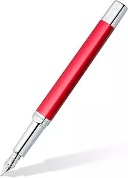 Перьевая ручка STAEDTLER Triplus Red с тонким кончиком и треугольным стержнем Roring red 474 (F) F02-3 [Предмет] красный