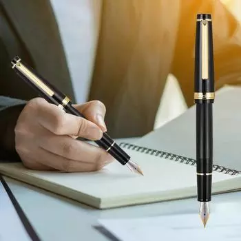 Перьевая ручка, тонкий наконечник для кардиограммы с большим конвертером чернил, компактный размер, портативная гладкая ручка для письма, канцелярские принадлежности, подарок фиолетовый