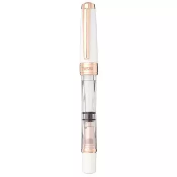 Перьевая ручка Twisbee Diamond 580 White Rose Gold GT Inhalation Type Extra Fine Point EF TW100756