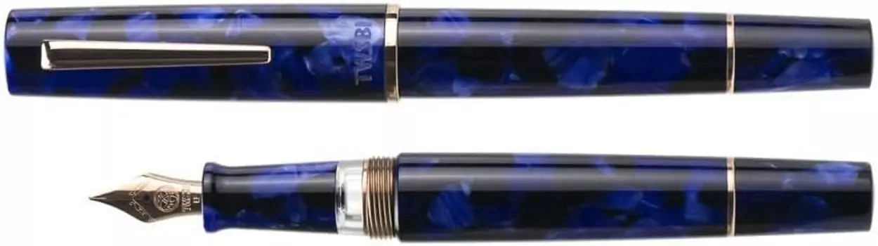 Перьевая ручка TWSBI, специальный выпуск Kai Marble Blue Inhalation Type TW140014 Bold B