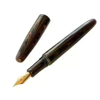 Перьевая ручка WANCHER Dream DREAM PEN Makoto Ebonite Marble Brown Marble Brown Cigar Shape перьевая ручка Fountain Extra Fine [Wancher Pen] (EF (Золото