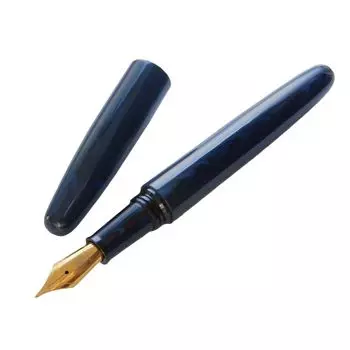 Перьевая ручка WANCHER Dream DREAM PEN Makoto Ebonite Marble Blue Перьевая ручка Cigar Shape Extra Fine [Ручка Wancher] (EF (Позолоченный))