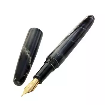 Перьевая ручка WANCHER Dream Перьевая ручка DREAM PEN Makoto Ebonite Marble Purple Gray мраморный фиолетовый серый перьевая ручка в форме сигары Extra Fine [ручка Wancher] (EF (Золото фиолетовый