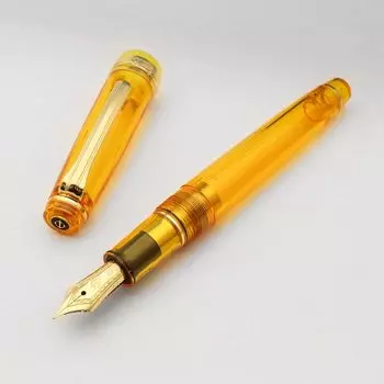 Перьевая ручка WANCHER Limited SAILOR Original Professional Gear Slim, прозрачная, янтарная, 14 карат, перьевая ручка, специальное производство, Fine [Продукт Wancher] (F