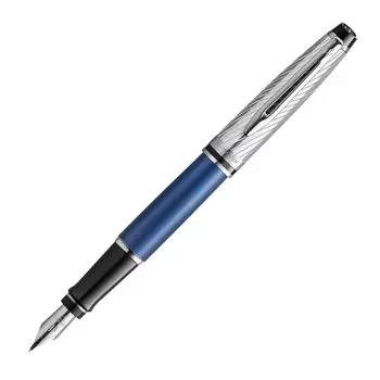 Перьевая ручка Waterman Expert Deluxe Metallic Blue CT Fine Point в подарочной коробке, оригинальный импортный продукт 2187503