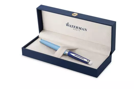 Перьевая ручка WATERMAN F Fine Point Metropolitan Essential Blue CT 2180128 Обычный импортный продукт двойного назначения
