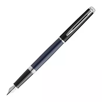 Перьевая ручка WATERMAN Metropolitan Essential Black Blue CT Fine Point Подарочная коробка Подарочный люкс Регулярный импорт 2202913