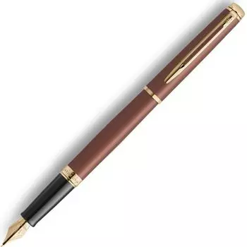 Перьевая ручка WATERMAN Metropolitan Essential Copper Red GT Fine Point Подарочная коробка Подарочный Роскошный Официальный Регулярный Импортный Продукт 2217937
