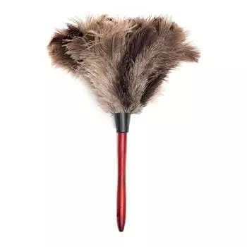 Перьевая тряпка, мягкая, антистатическая, экологически чистая, пригодная для вторичной переработки, чистящая, из страусиных волос, с деревянной ручкой, пушистая тряпка для дома