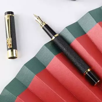 Перьевые ручки из сплава 0,5 мм, перо Iraurita, корпус с нежным узором, деловые подарки, школьные/офисные письменные принадлежности