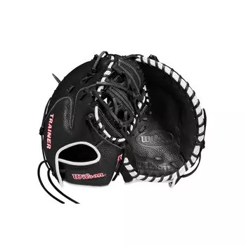 Перчатка для бейсбола Wilson First Baseman Training для бросков 11 для левой руки, черная/красная