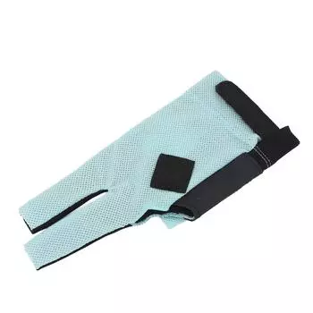 Перчатка для бильярда с тремя пальцами, перчатка для бассейна, дышащая, противоскользящая, высокоэластичная, спортивная перчатка для снукера светло-зеленый