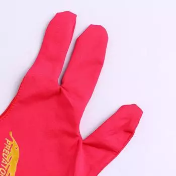 Перчатка для бильярдного кия с тремя пальцами, для левой руки, лайкра чёрный