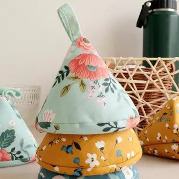 Перчатка для духовки, термостойкая противоскользящая мягкая безопасная крышка для кастрюли, кухонные принадлежности 3 зелёный