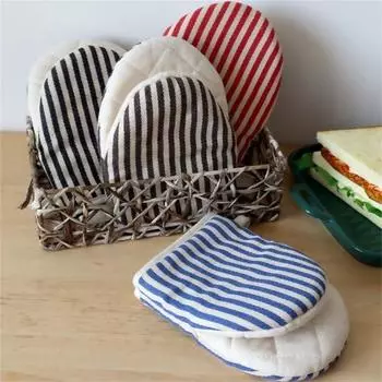 Перчатка для духовки Yousheng 1 шт., супермягкая, термостойкая, хлопковая, для готовки, прихватка для посуды с защитой от ожогов, для дома кофейный