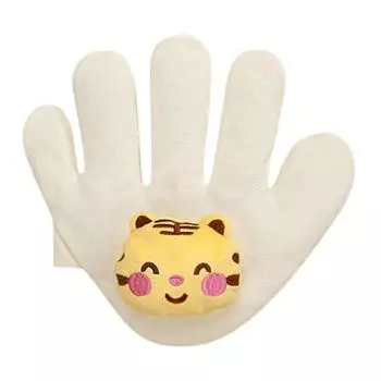 Перчатка для предотвращения испуга у ребенка, утешающая ладонь для ребенка, подушка для руки, автоматическая взбивалка для сна с красными бобами, перчатка-компаньон для ребенка из мультфильма Left Hand