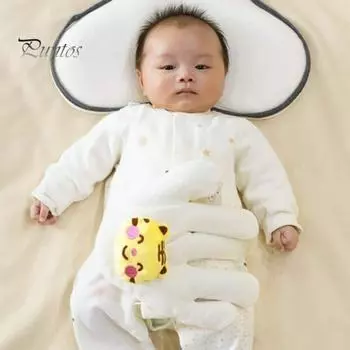 Перчатка для предотвращения испуга у ребенка, утешающая ладонь для ребенка, подушка для руки, автоматическая взбивалка для сна с красными бобами, перчатка-компаньон для ребенка из мультфильма Left Hand