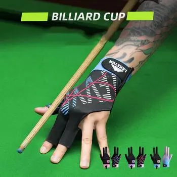 Перчатка для снукера на левую руку Перчатки для тренировок по бильярду с тремя пальцами Перчатки для тренировок по трем граням style 3