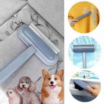 Перчатка и щетка для удаления шерсти домашних животных, набор двухсторонних массажных перчаток для ухода за домашними животными, щетка для чистки шерсти кошек, собак, кроликов A