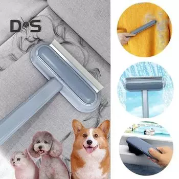 Перчатка и щетка для удаления шерсти домашних животных, набор двухсторонних массажных перчаток для ухода за домашними животными, щетка для чистки шерсти кошек, собак, кроликов A