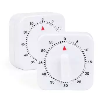 Перчатка кухонные инструменты квадратный 60 минутный обратный отсчет визуальный таймер будильник напоминание механический кухонный поворотный таймер белый