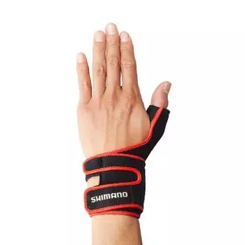Перчатка SHIMANO Glove для поддержки запястья (Левая рука) GL-05LQ Черные перчатки для рыбалки M