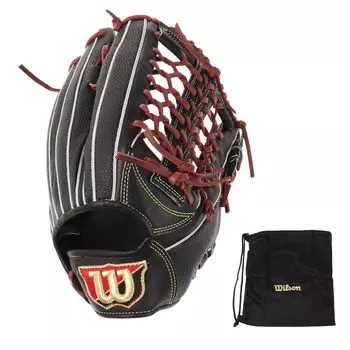 Перчатка Wilson Hardball Glove для аутфилдера, бейсбольная перчатка, персонал DUAL D8 WBW101079 (Черный/FF/Мужской) чёрный