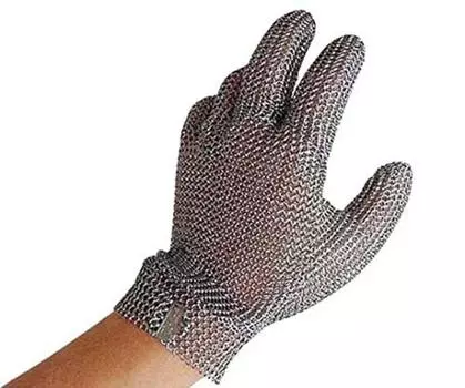 Перчатки ASONE Niroflex 2000 Mesh M полностью из нержавеющей стали (1 кусок) Сталь/61-7962-10