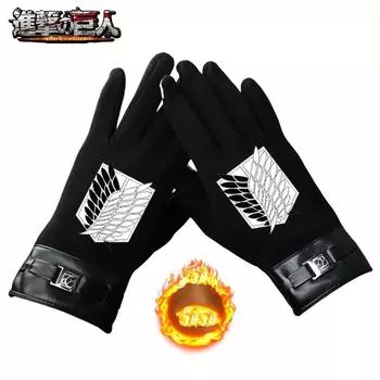 Перчатки Attack Giant с полным пальцем, мультяшные, ветрозащитные, плюс бархатные, теплые, зимние, для верховой езды, набора текста и сенсорного экрана, мужские